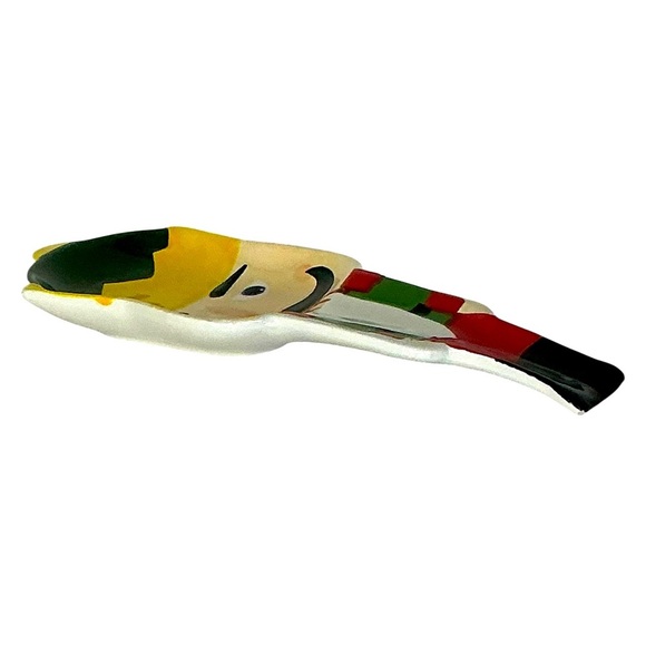 Nutcracker Spoon Rest Hand Painted Ceramic Holiday Christmas Kitchen Decor - Picture 11 of 16